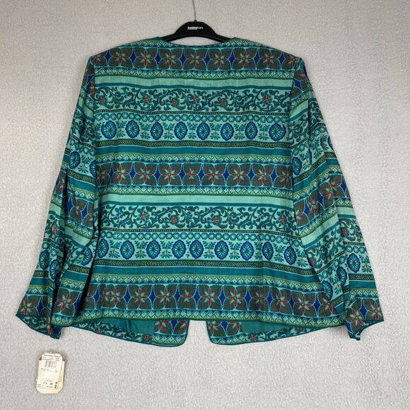 Adrianna Papell Women's Skirt Suits Silk Green Floral  Plus Size 24 - Picture 7 of 16